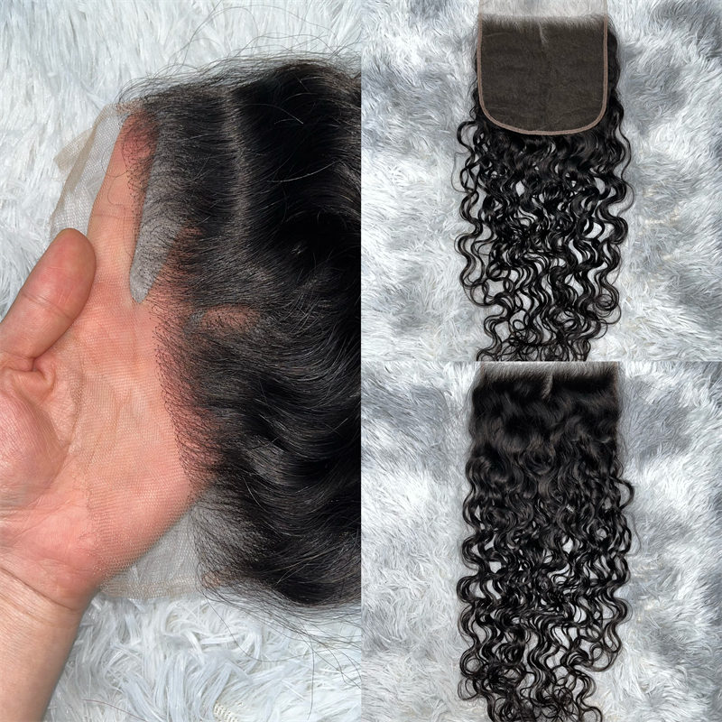 Virgin Hair Water Wave 4X4 5X5 6X6 7X7 HD Lace Closure - 图片 2
